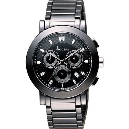 【私心大推】gohappy 線上快樂購Diadem 黛亞登 都會三眼計時陶瓷腕錶-黑 8D1407-631D-D有效嗎愛 買 網 路 購物