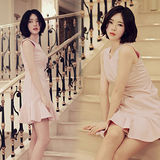 《韓國K.W.》簡約時尚.無袖洋裝