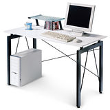 《歐月》4尺白色鋼烤電腦書桌(含上架)