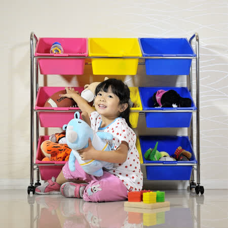 【開箱心得分享】gohappy 購物網【ikloo】可移式9格玩具收納組效果愛 買 網 路 購物