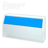 Bernice-防潮防蛀床頭箱 - 藍白