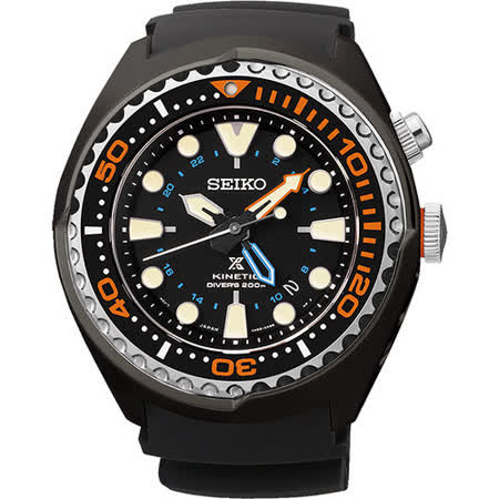 【開箱心得分享】gohappy 線上快樂購SEIKO Kinetic 怒海征服者GMT潛水200米腕錶-黑 5M85-0AB0O好嗎大 遠 百 嘉義