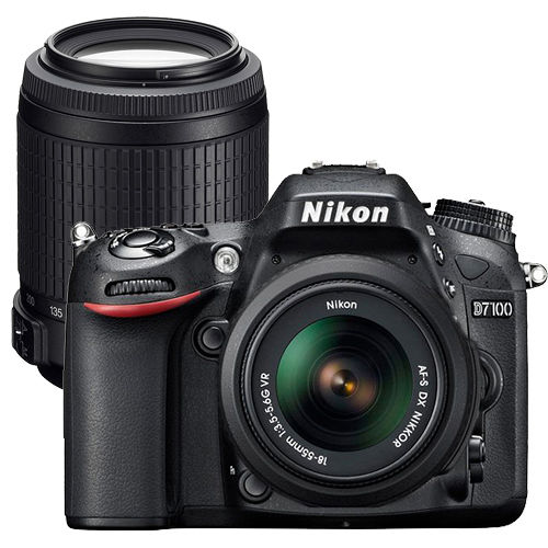 Nikon D7100+18-55mm+55-200mm 雙鏡組(中文平輸) - 加送SD32G+專用鋰電池+單眼相機包+抗UV保護鏡*2+拭鏡筆+相機清潔組+高透光保護貼