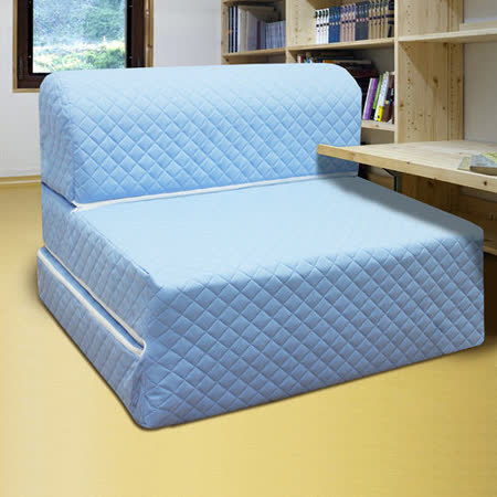 【私心大推】gohappyKOTAS高週波吸濕排汗彈簧沙發床椅 單人 三尺 藍心得中 和 愛 買