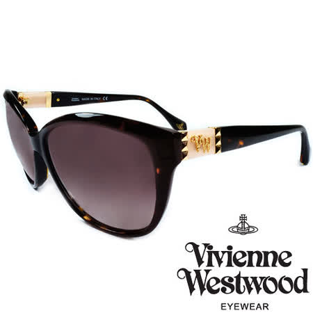 【好物推薦】gohappy線上購物Vivienne Westwood 英國薇薇安魏斯伍德龐克鉚釘LOGO太陽眼鏡(琥珀+粉) VW85802評價好嗎漢 神 百貨 高雄 店