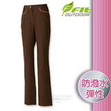 【維特 FIT】女新款 防潑彈性保暖長褲_FW2802 咖啡色