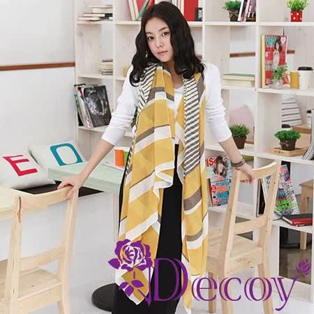 【好物分享】gohappy快樂購【Decoy】造型條紋＊輕柔雪紡圍巾效果大 遠 百貨
