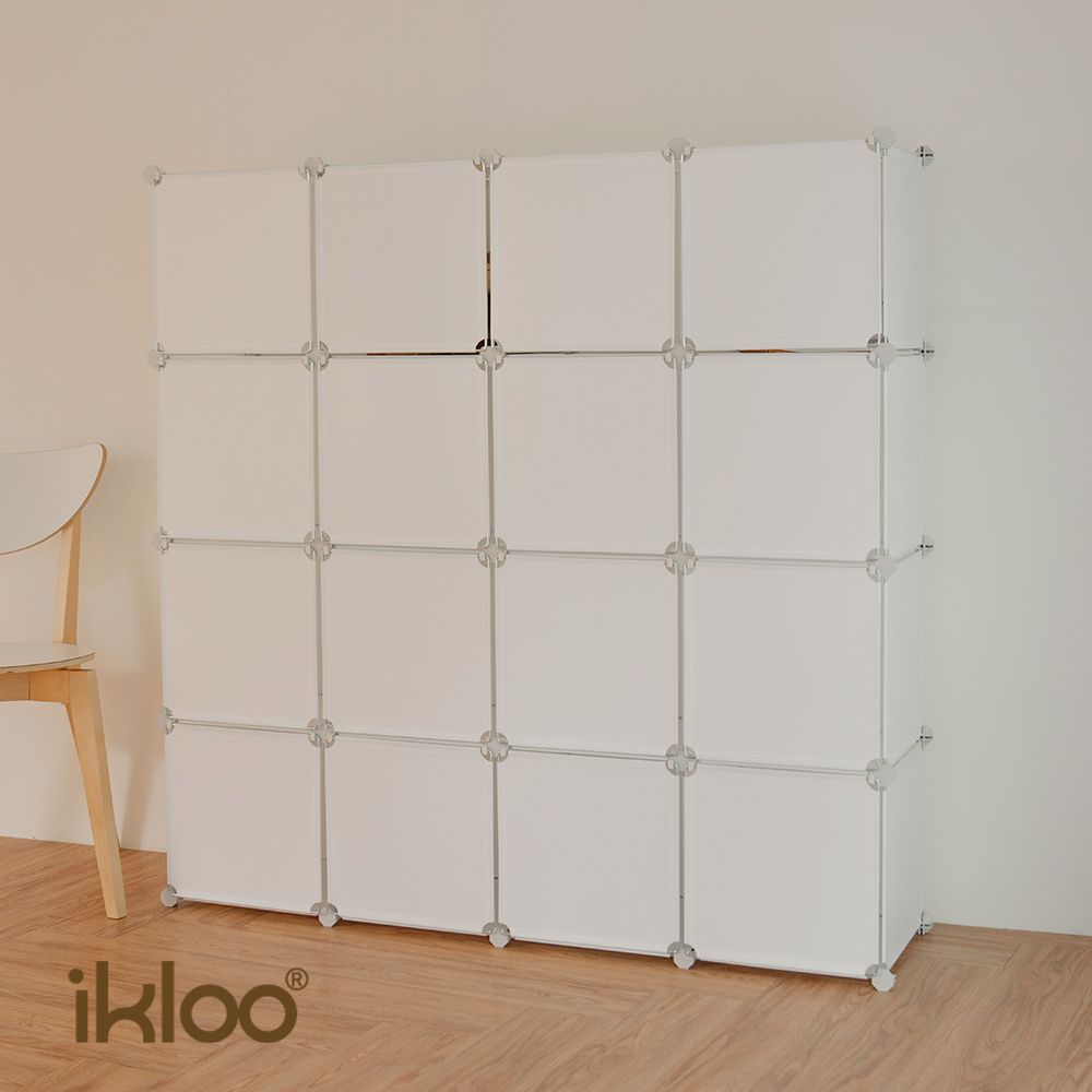 【ikloo】16格16門收納櫃-12吋收納櫃/整理收納組合櫃
