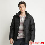 BOBSON 男款基本型男款羽毛外套(黑31030-88)