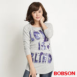 BOBSON 女款亮片長版上衣(灰31081-82)