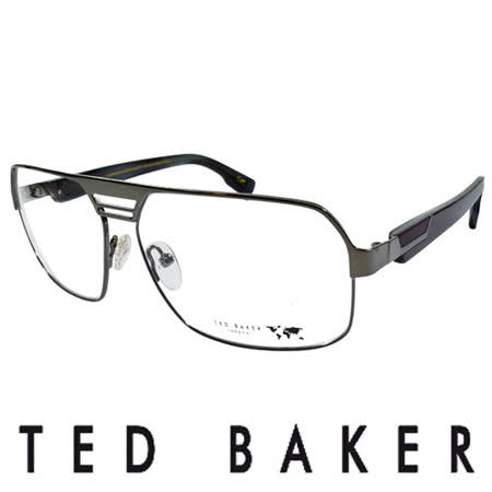 【真心勸敗】gohappy快樂購TED BAKER 英倫都會玩酷風格造型眼鏡 (銀) TBG409-986去哪買愛 買 吉安 高雄