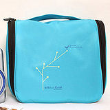 【iSFun】旅行專用*防水掛勾盥洗包/藍