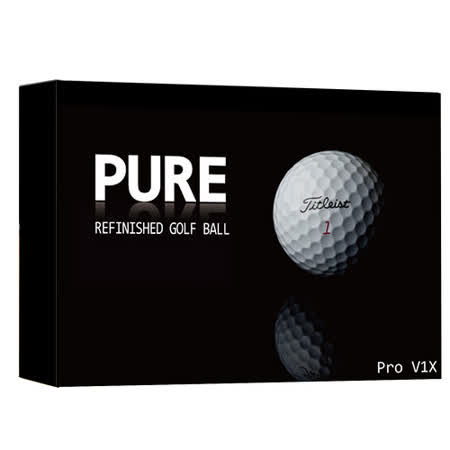 【PURE】Titleist Pro V1x 再生高爾花蓮 遠 百夫球-4層球(盒裝12顆)
