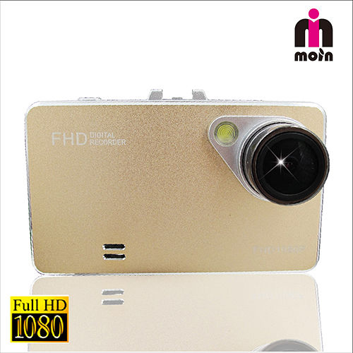 【MOIN】D2 King超薄金屬Full HD1080P超廣1080p 行車紀錄器角行車紀錄器(贈8GB記憶卡、1對3點煙器)