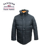 【FANTINO】型男秋冬嚴選‧獭兔毛領羽絨外套(黑) 245338