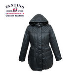 【FANTINO】寒冬時尚嚴選‧長版修身羽絨外套(黑) 285131