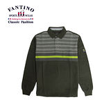 【FANTINO】經典條紋polo衫(墨綠.藍) 241303-304