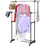 海克力士 多功能雙桿伸縮衣架/曬衣架