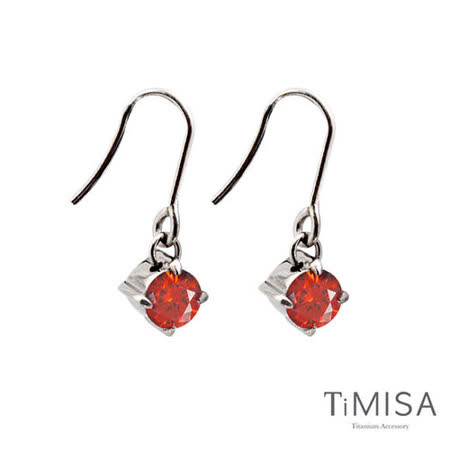 【真心勸敗】gohappy快樂購物網【TiMISA】純淨光芒-熱情紅 純鈦耳環一對好用嗎民生 用品