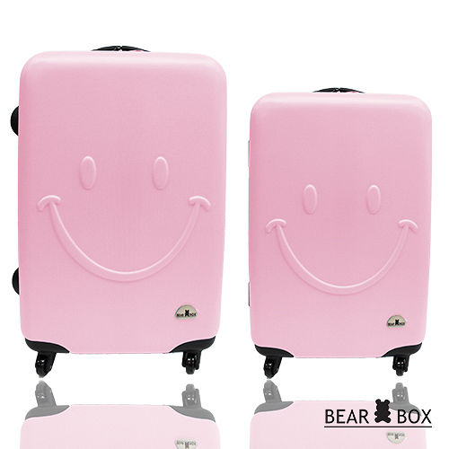 bear box一見你就台中 市 中港 路 二 段 71 號笑ABS輕硬殼行李箱旅行箱登機箱拉桿箱2件組24+20吋