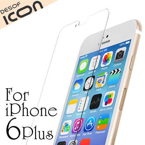 DESOF iCON iPhone6 Plus 5.5吋9H超薄鋼化玻璃保護貼