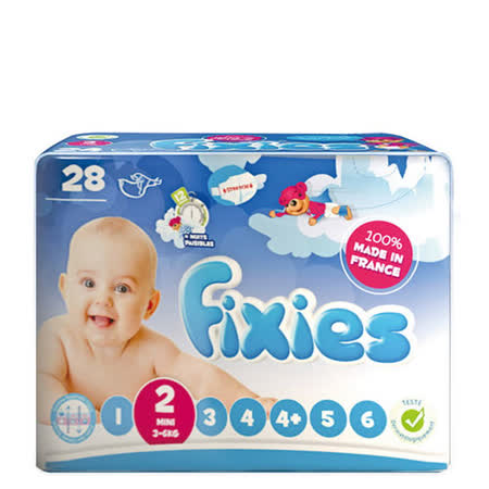 【真心勸敗】gohappy線上購物Fixies寶貝愛因斯坦長效型嬰兒尿布(S)2號 (2包裝)價格遠 百 專櫃