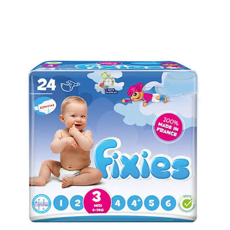【好物分享】gohappy快樂購Fixies寶貝愛因斯坦長效型嬰兒尿布(M)3號 (3包裝)哪裡買愛 買 量販