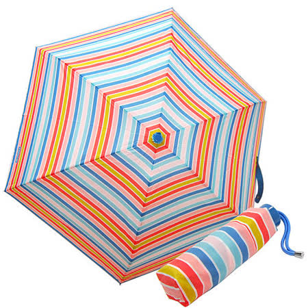 【真心勸敗】gohappy線上購物COACH粉橘彩色條紋輕量攜帶型晴雨傘評價怎樣太平洋 百貨 高雄