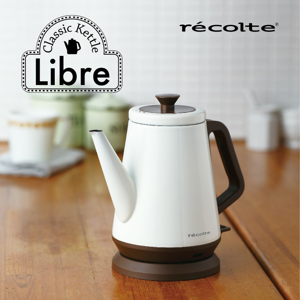 recolte 日本麗克特 Libre 經典快煮壺-典雅白 recolte 日本麗克特 Libre 經典快煮壺-典雅白