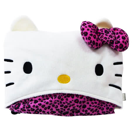 宜蘭 愛 買【享夢城堡】Hello Kitty 豹紋系列-車用披肩毯