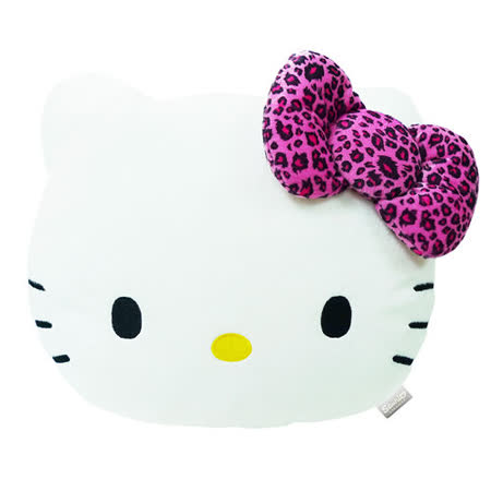 【享夢城堡】Hello Kitty 台北 sogo豹紋系列-頭型抱枕