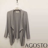 【AGOSTO】垂墜針織外套(G22031)
