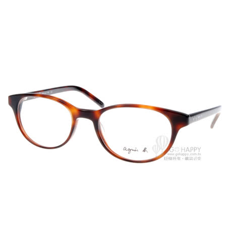 【好物推薦】gohappy快樂購agnes b.眼鏡 法式簡約#雙星琥珀ABP216 Y04價錢台中 大 遠 百 營業 時間