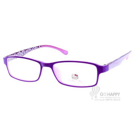【網購】gohappy 購物網HELLO KITTY 兒童光學眼鏡 (豹紋紫色) #HEGG010 C08 繽紛豹紋系列評價好嗎遠 百 威 秀