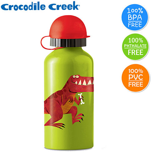 【美國Crocodile Creek】兒童不鏽鋼水瓶-暴龍 【美國Crocodile Creek】兒童不鏽鋼水瓶-暴龍