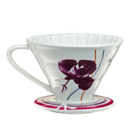 【好物推薦】gohappy快樂購Tiamo V02陶瓷咖啡濾杯組-附量匙.滴水盤(紫色)HG5547P開箱臺中 大 遠 百
