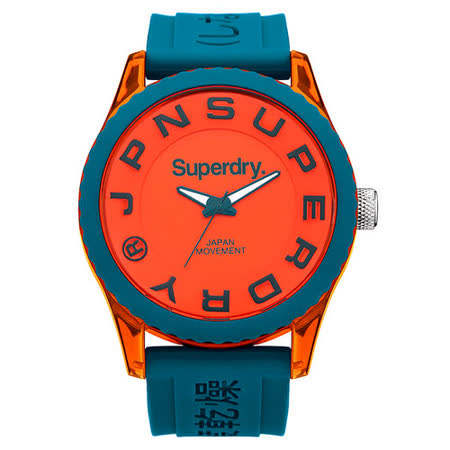 【真心勸敗】gohappy快樂購物網Superdry極度乾燥 Tokyo系列炫彩視覺運動腕錶-橘x藍x大推薦愛 買 門市 查詢