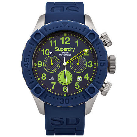 【部落客推薦】gohappy 線上快樂購Superdry極度乾燥 Deep Sea系列三眼計時腕錶-綠x藍有效嗎台中 大 遠 百 超市