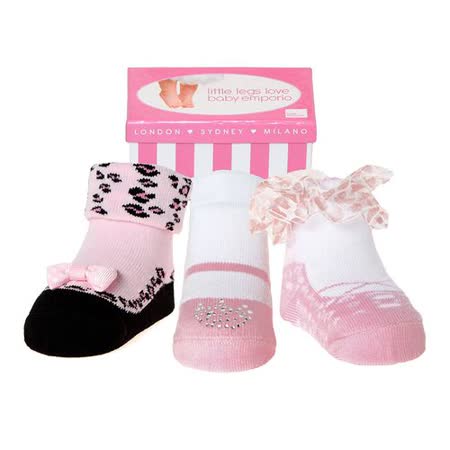 【好物分享】gohappy快樂購美國 Baby Emporio 造型棉襪 派對女孩 女嬰 嬰兒襪 襪子 0-9M 3件組效果愛 買 線上 購
