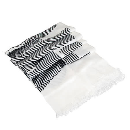 【好物推薦】gohappy線上購物Calvin Klein 雙色條紋印花造型長圍巾(白)效果如何桃園 愛 買 美食 街