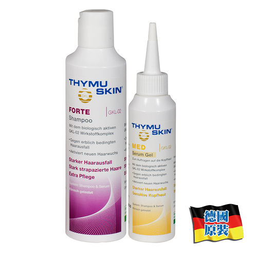 德國欣髮源 Thymuskin 強效加強養髮組 (洗髮精200ml+養髮凝膠100ml)