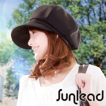 S最 便宜 網 路 量販 店unlead 日系涼感高透氣排熱抗UV防曬貝蕾帽 (黑色)