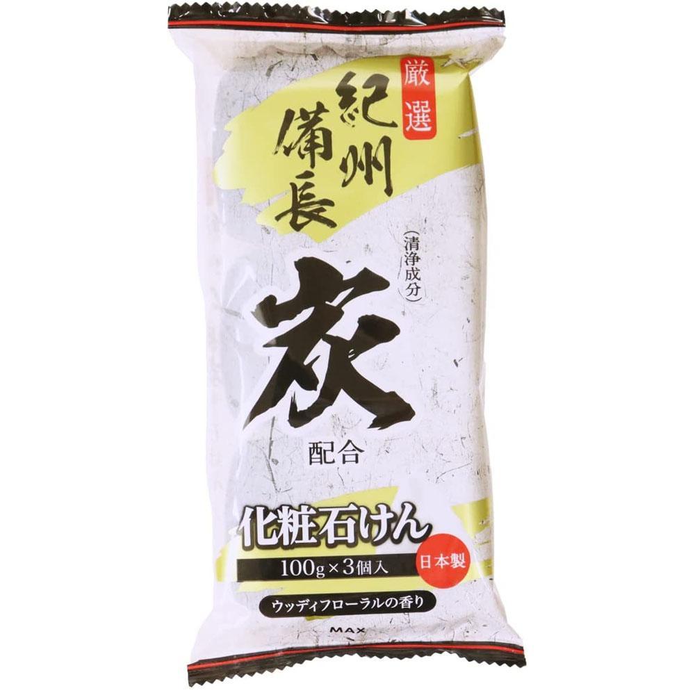 日本MAX竹炭香皂135g*3入 日本MAX竹炭香皂135g*3入