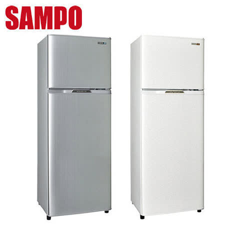 【網購】gohappy線上購物[促銷]SAMPO聲寶 250公升省電節能1級雙門冰箱SR-L25G(W2)(S2)送安裝去哪買大 直 愛 買 美食 街