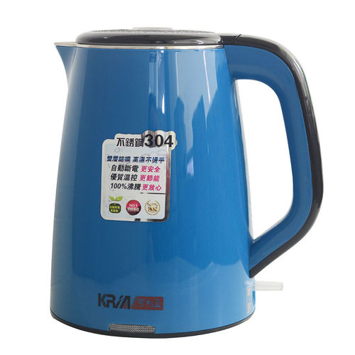【KRIA可利亞】全開口式雙層防燙304#不鏽鋼炫彩快煮壺 KR-395 【KRIA可利亞】全開口式雙層防燙304#不鏽鋼炫彩快煮壺 KR-395