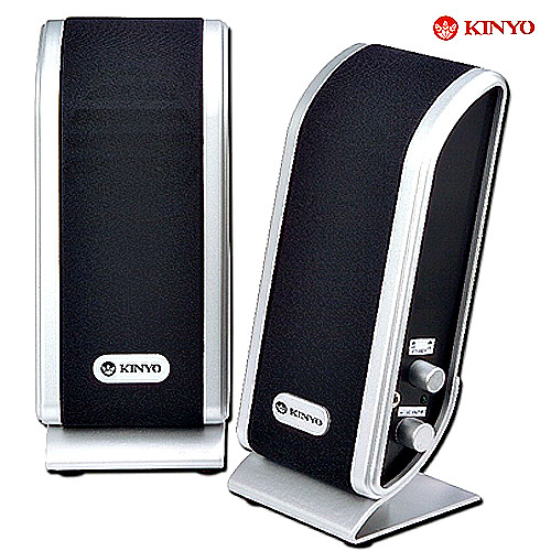 KINYO黑色迷情二件式防磁擴大音箱(PS-280)