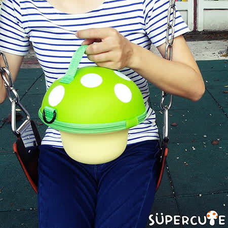 【好物分享】gohappy 購物網Supercute 蘑菇手提包 - 綠色推薦中港 文 心