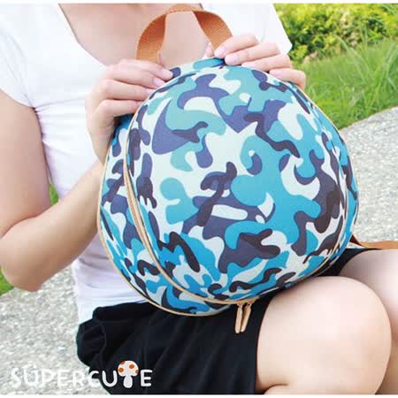 【私心大推】gohappy快樂購物網Supercute 頭盔迷彩雙肩背包 - 藍色推薦愛 買 24 小時
