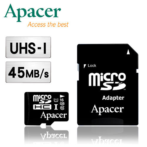 『三入組』Apacer宇瞻 16GB MicroSDHC UHS-I Class10 記憶卡(附轉卡) 『三入組』Apacer宇瞻 16GB MicroSDHC UHS-I Class10 記憶卡(附轉卡)