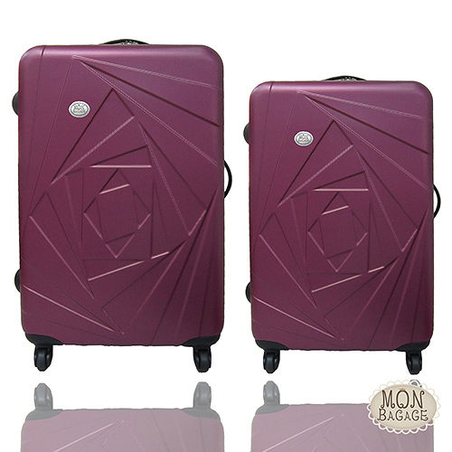 MO景 美愛 買 營業 時間N BAGAGE 花開富貴ABS輕硬殼28+24吋兩件組旅行箱/行李箱